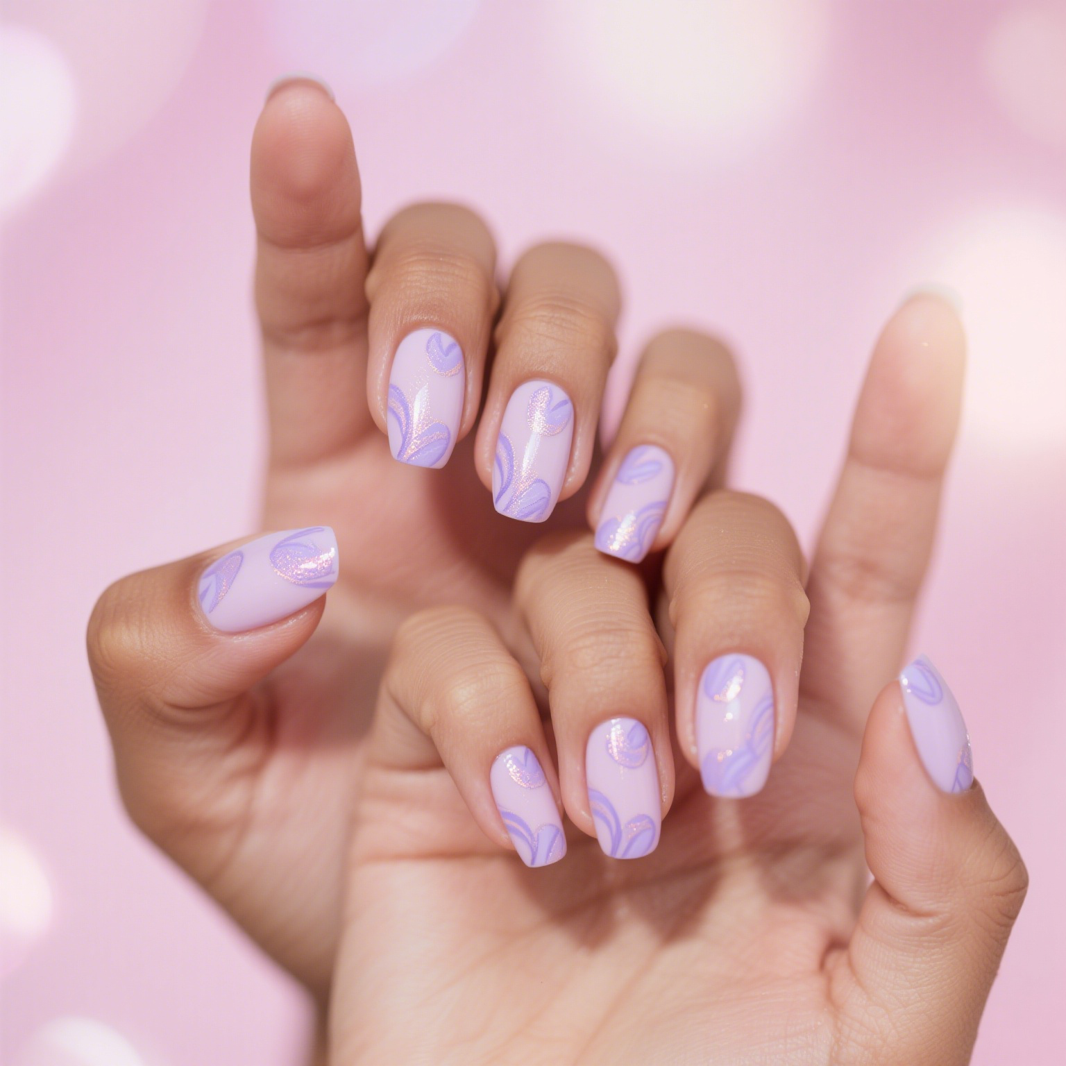 Soft Lilac with Shine