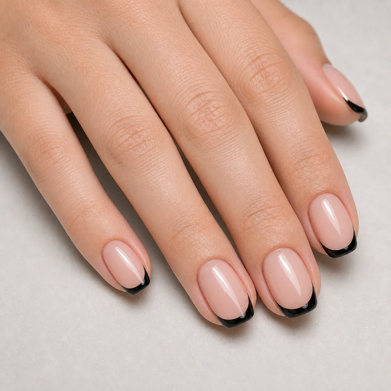 Black French Tip
