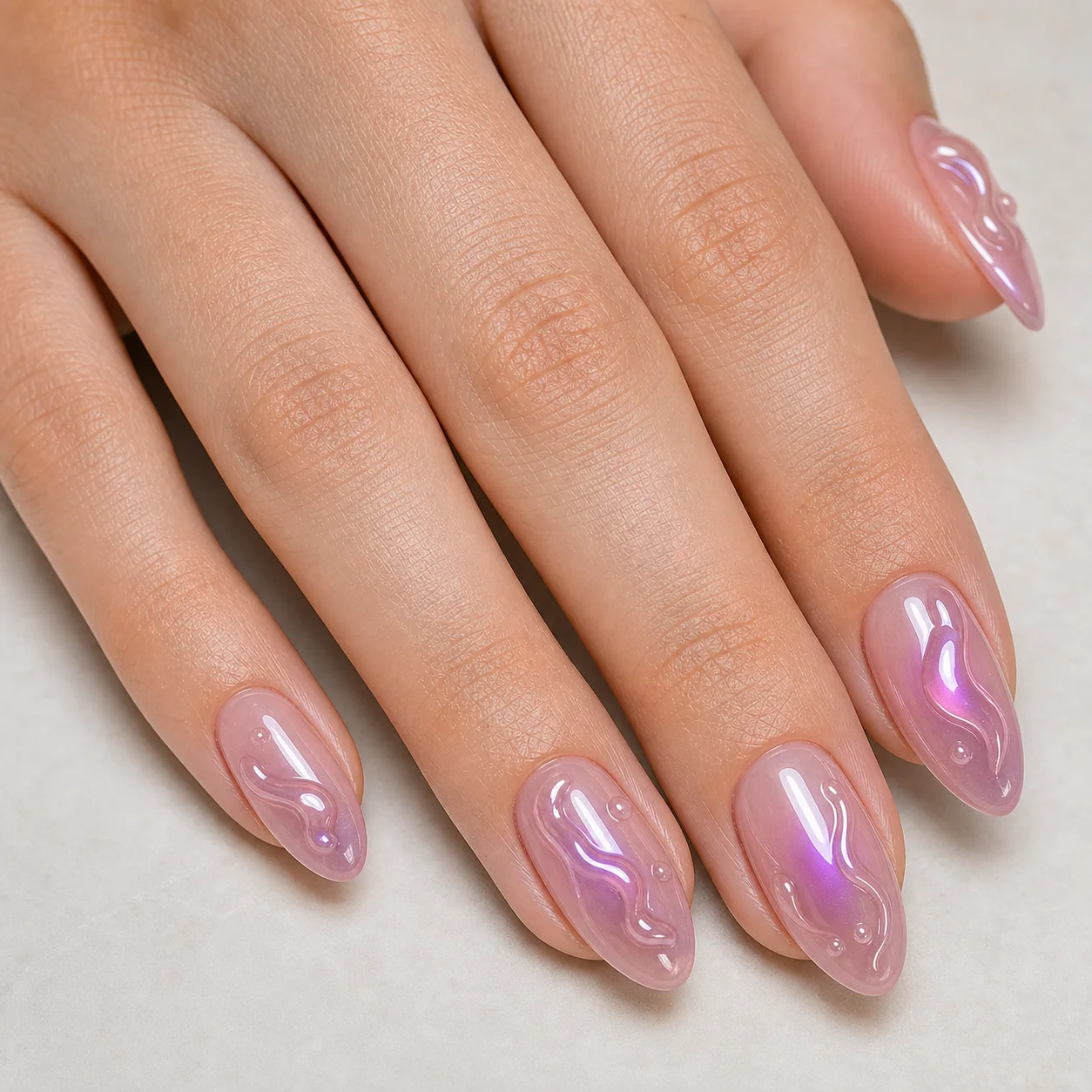 Sculpted Jelly Nails